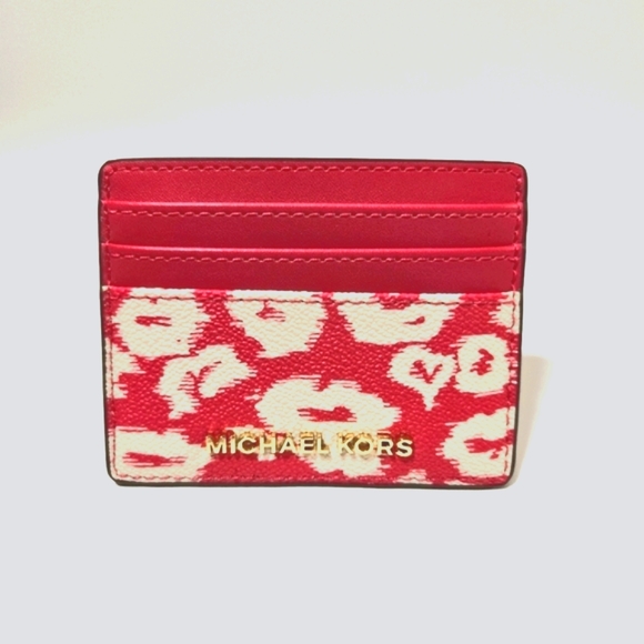 Michael Kors Electric Pink Multi Card Case Wallet NWT - Picture 1 of 5